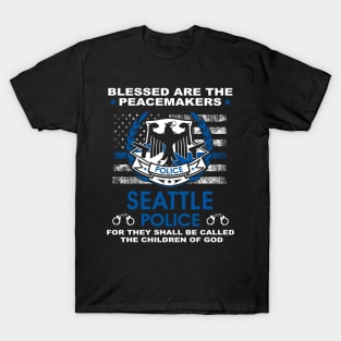 Seattle Police  – Blessed Are The PeaceMakers T-Shirt